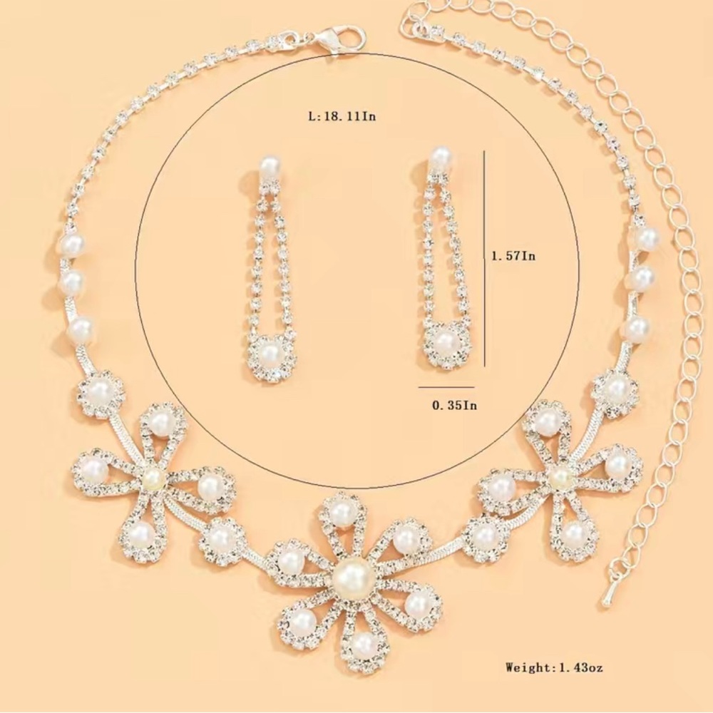 Flower Jewelry Set - Picture 3 of 6